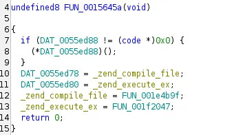 Hook installation that replaces zend_compile_file and zend_execute_ex