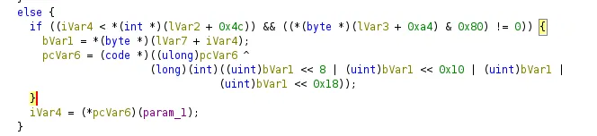 Code showing the repeated-byte pattern used for XOR masks